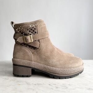 Muck‎ Boot Company Liberty brown suede leather chunky boots size 7